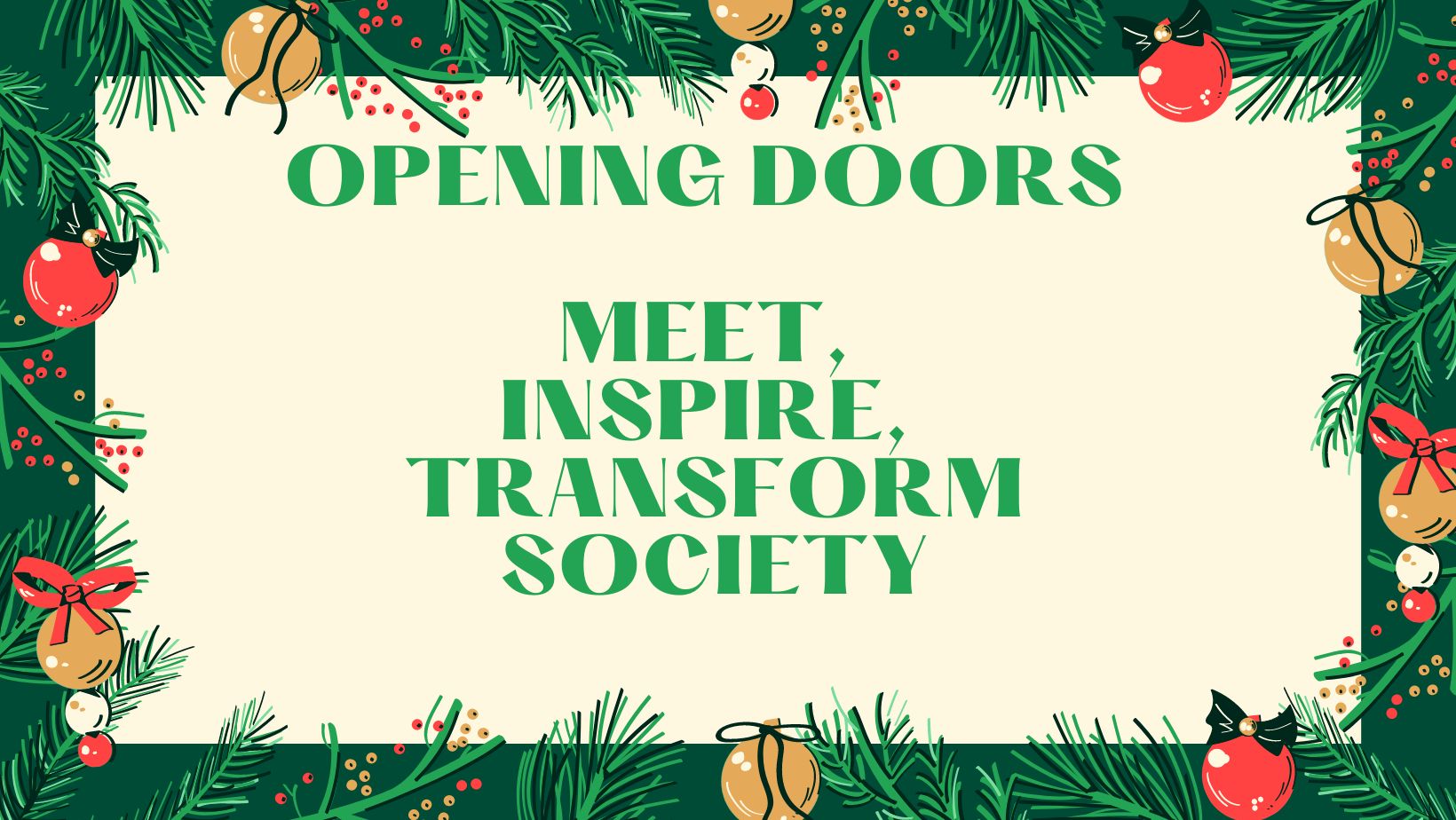 Read more about the article Open Doors